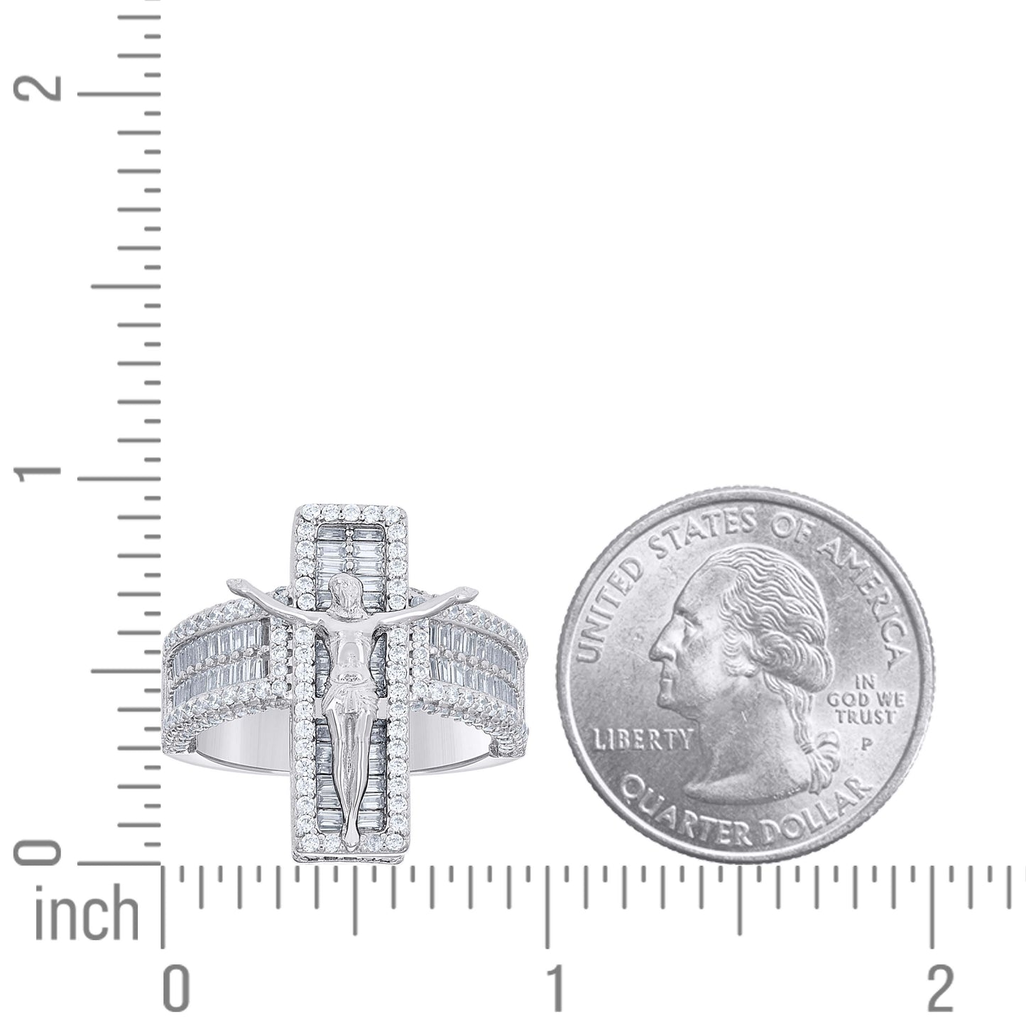 925 Sterling Silver Cz Ring S9