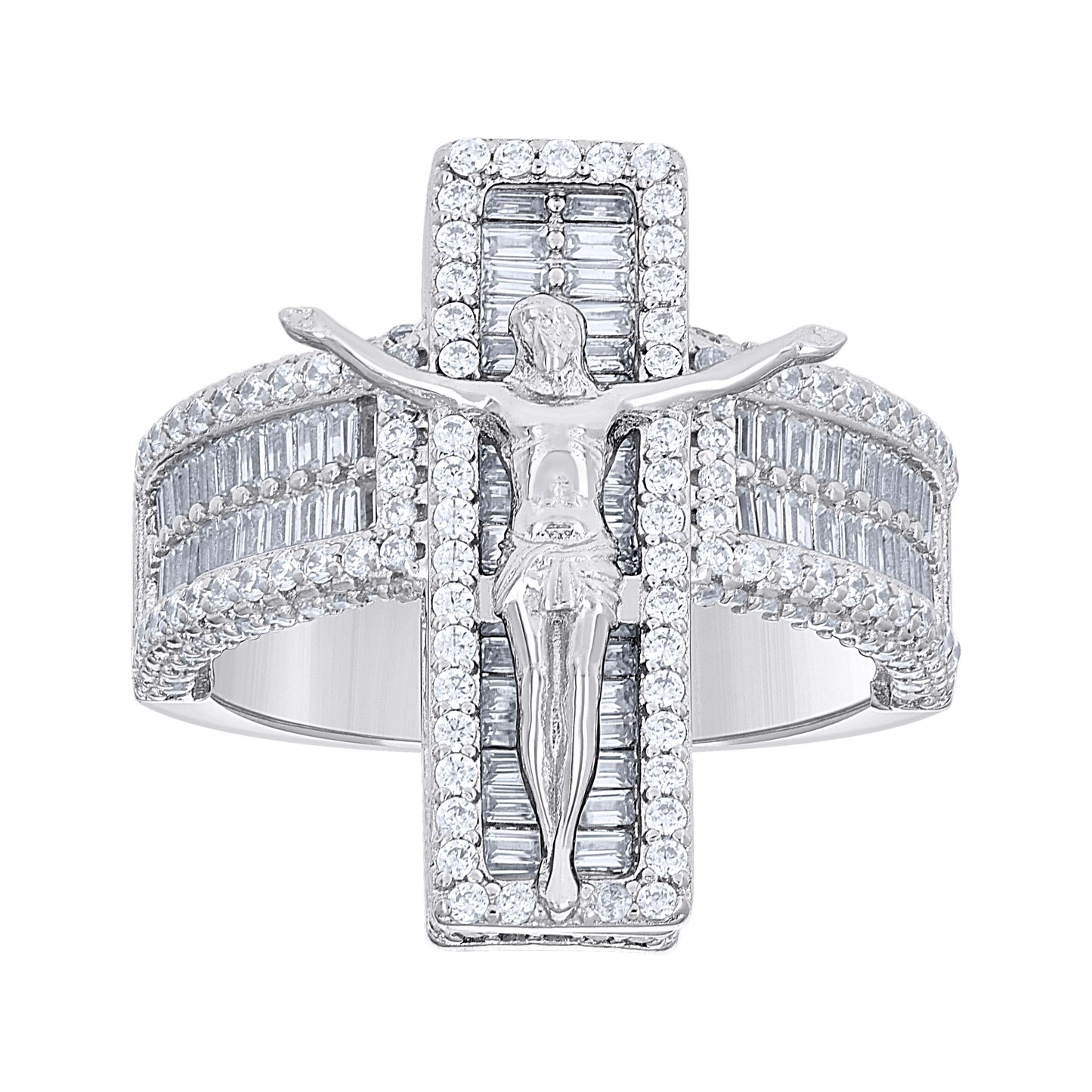 925 Sterling Silver Cz Ring S9