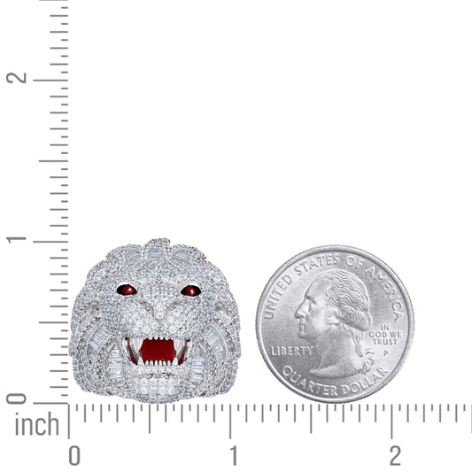 925 Sterling Silver Cz Ring S9