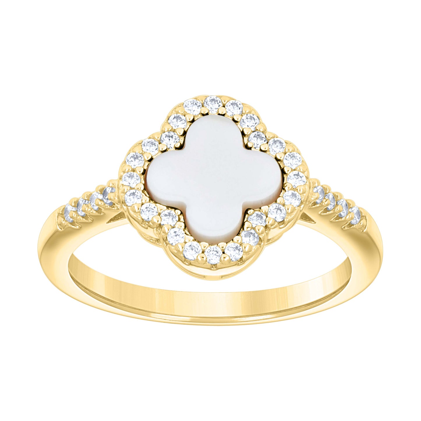 925 Sterling Silver Cz 10mm Ring S5