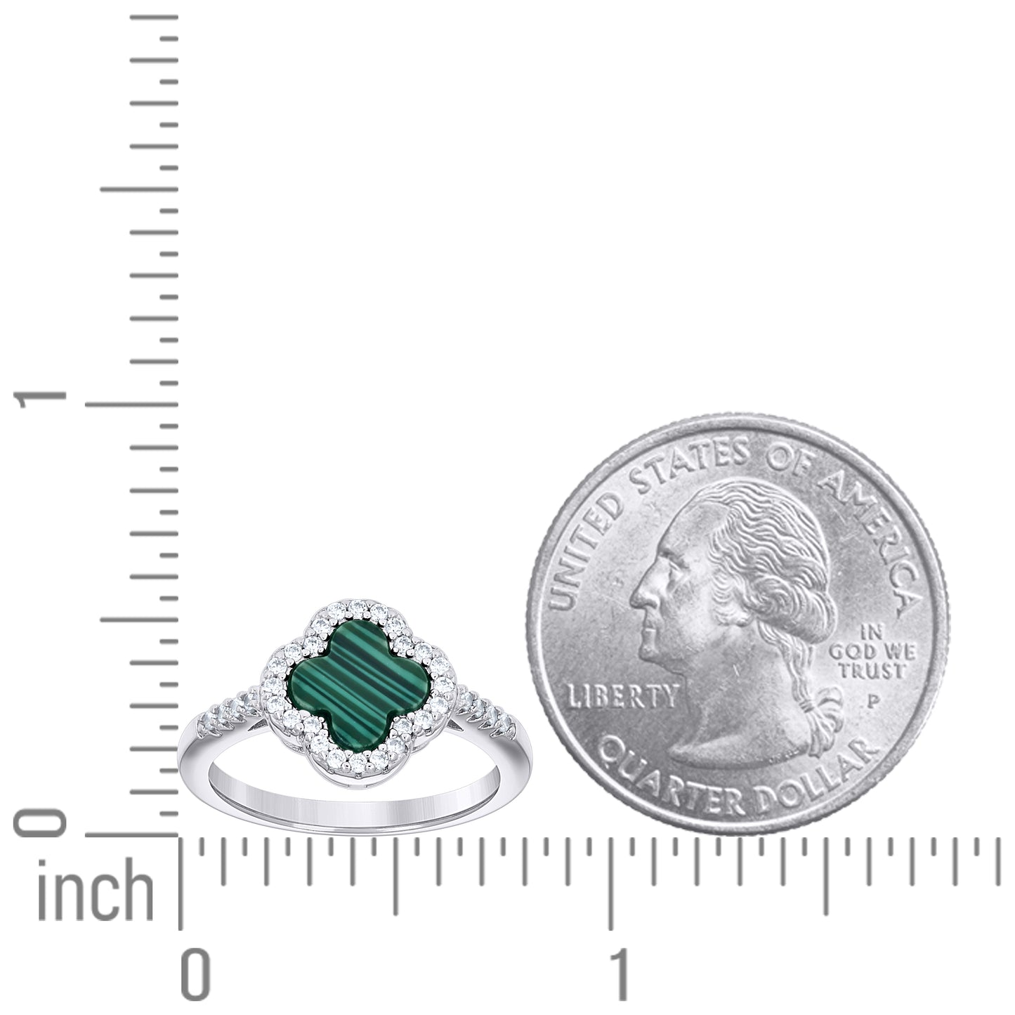 925 Sterling Silver Cz 10mm Ring S5