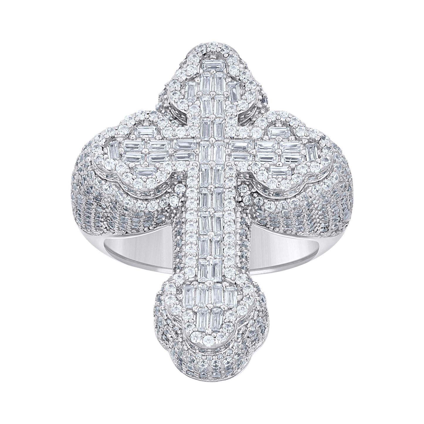 925 Sterling Silver Cz Ring S9