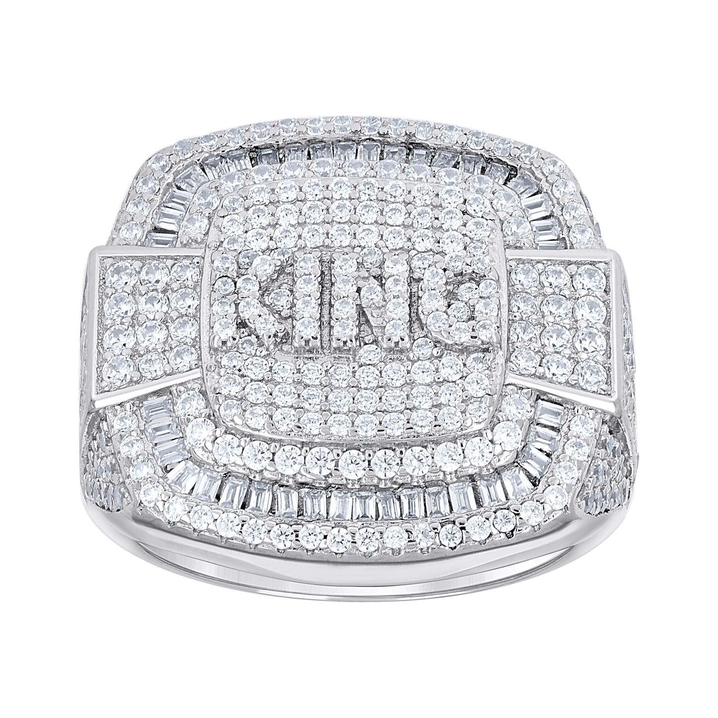 925 Sterling Silver Cz Ring S9