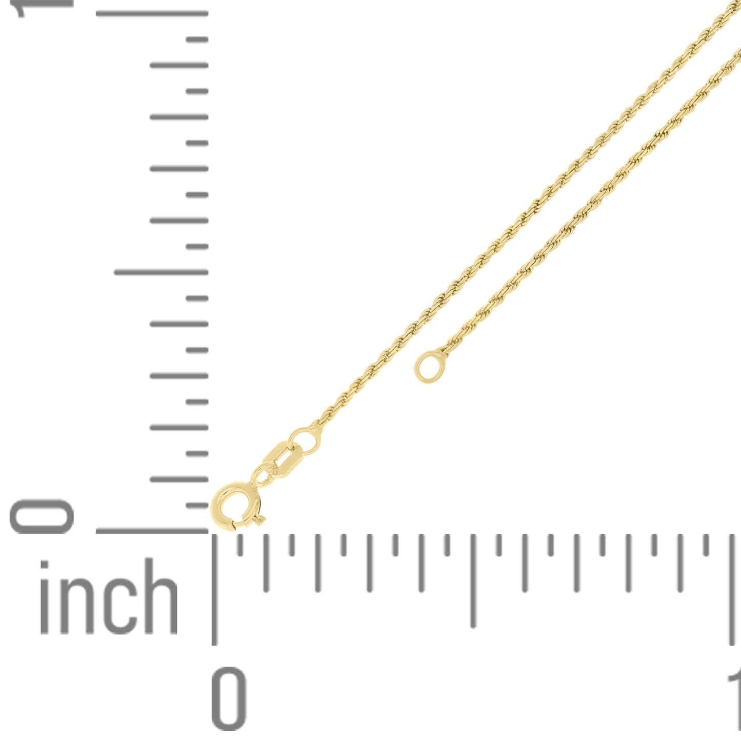 925 Silver Solid Rope Chain 0.5mm