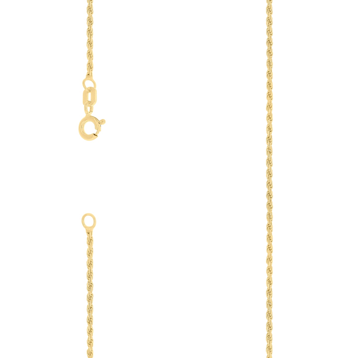 925 Silver Solid Rope Chain 1mm