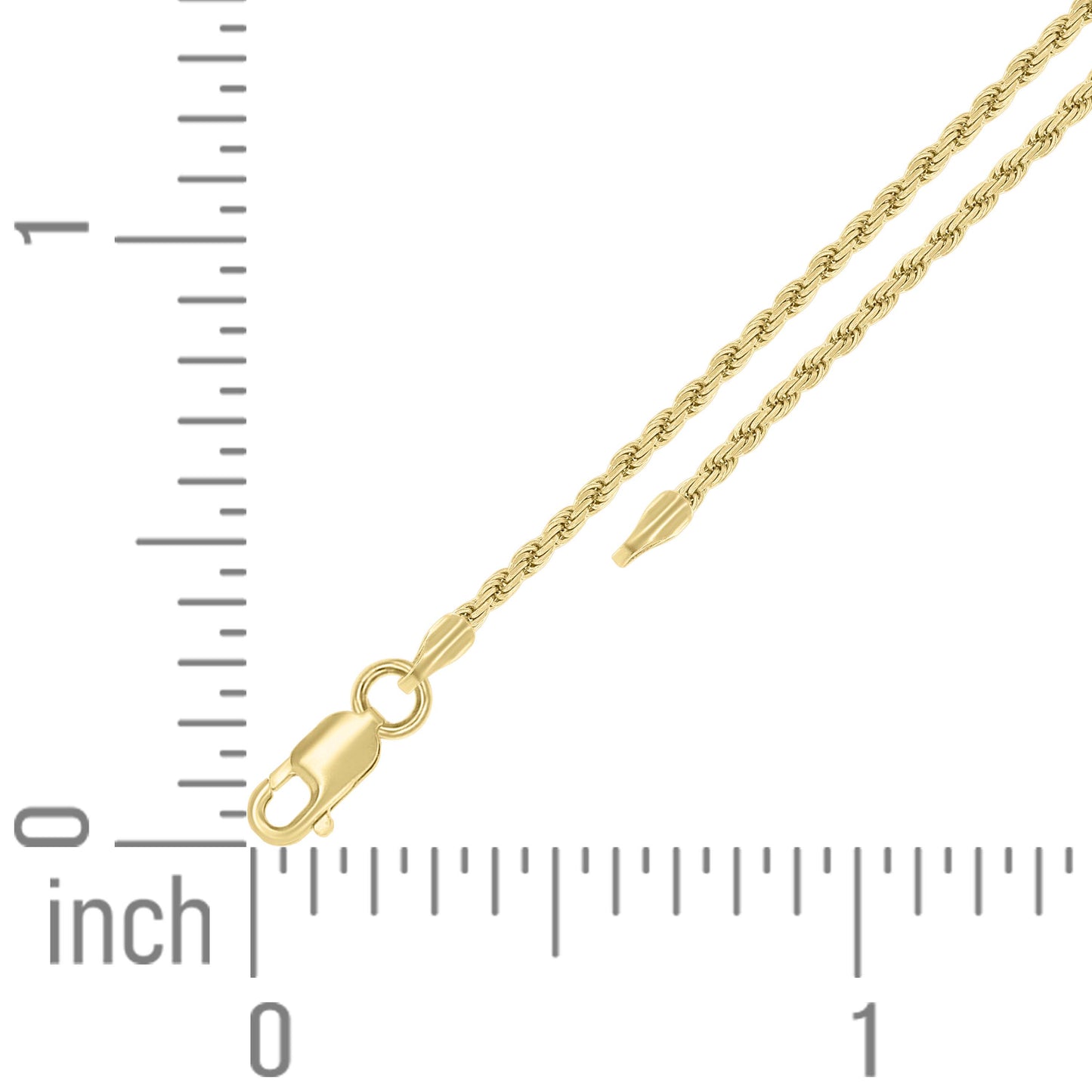 925 Silver Solid Rope Chain 1.5mm