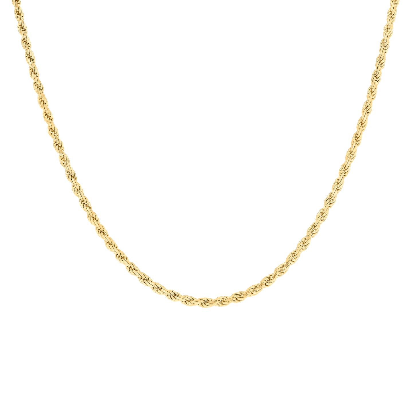 925 Silver Solid Rope Chain 2mm