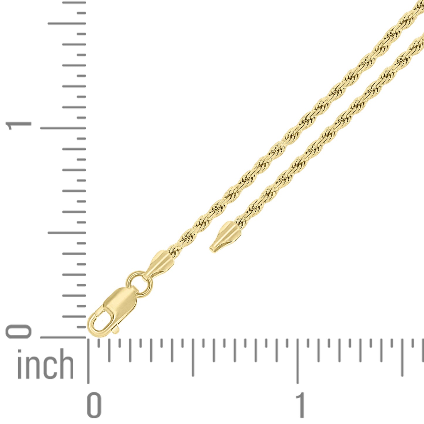 925 Silver Solid Rope Chain 2mm