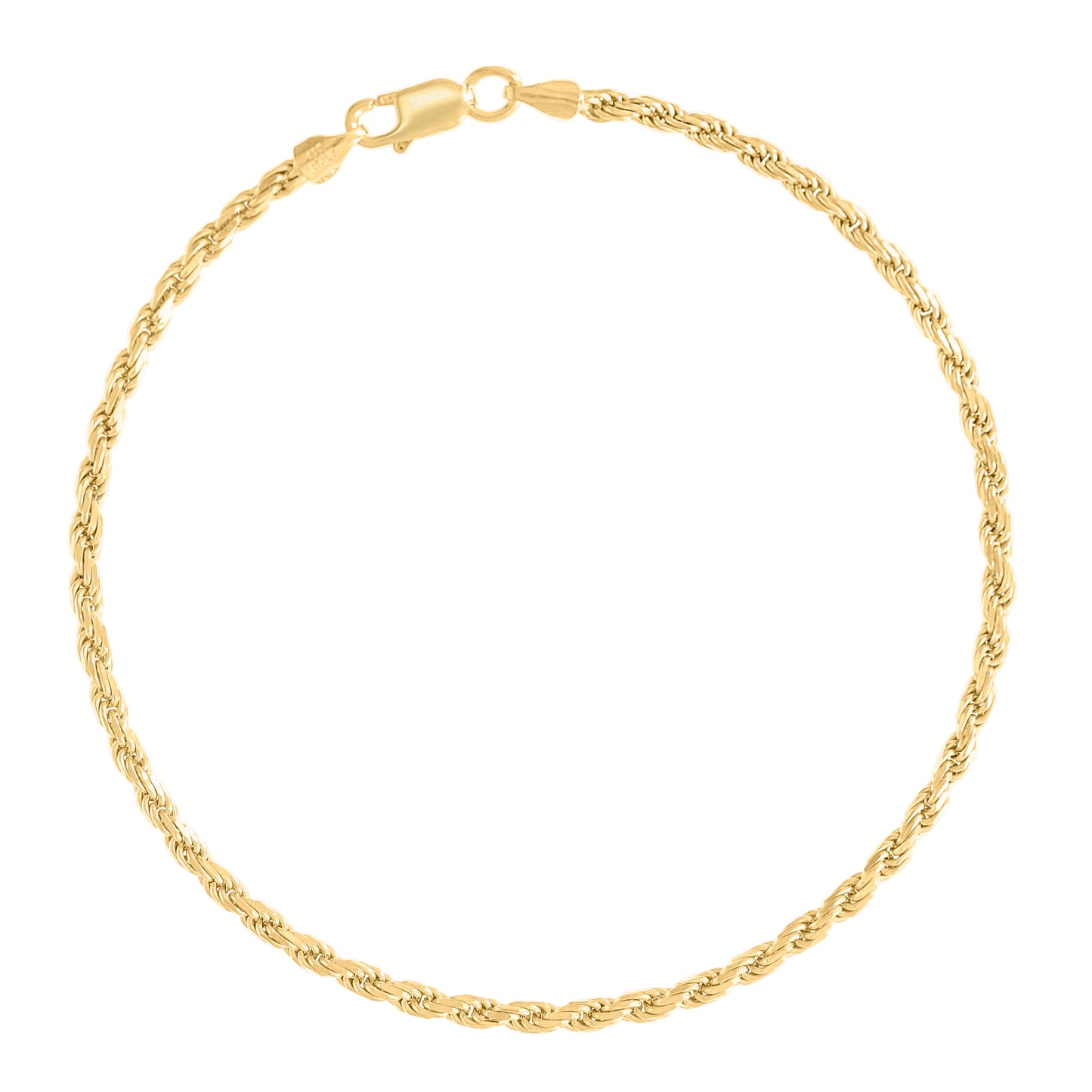 925 Silver Solid Rope Chain 2.5mm