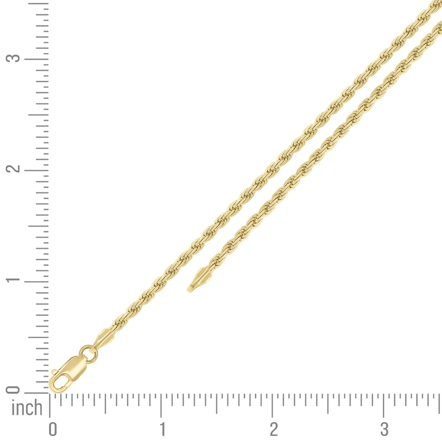 925 Silver Solid Rope Chain 2.5mm