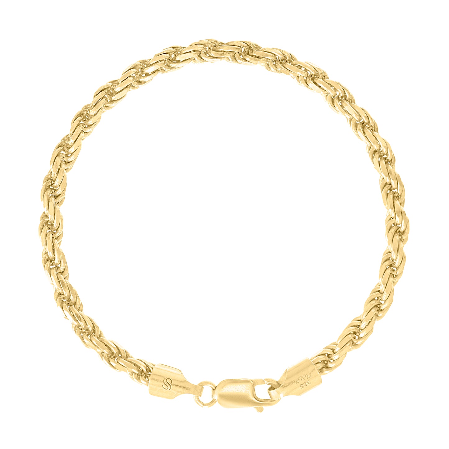 925 Silver Solid Rope Chain 4.5mm