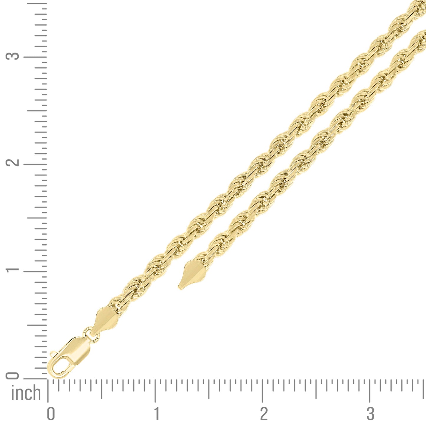 925 Silver Solid Rope Chain 4.5mm