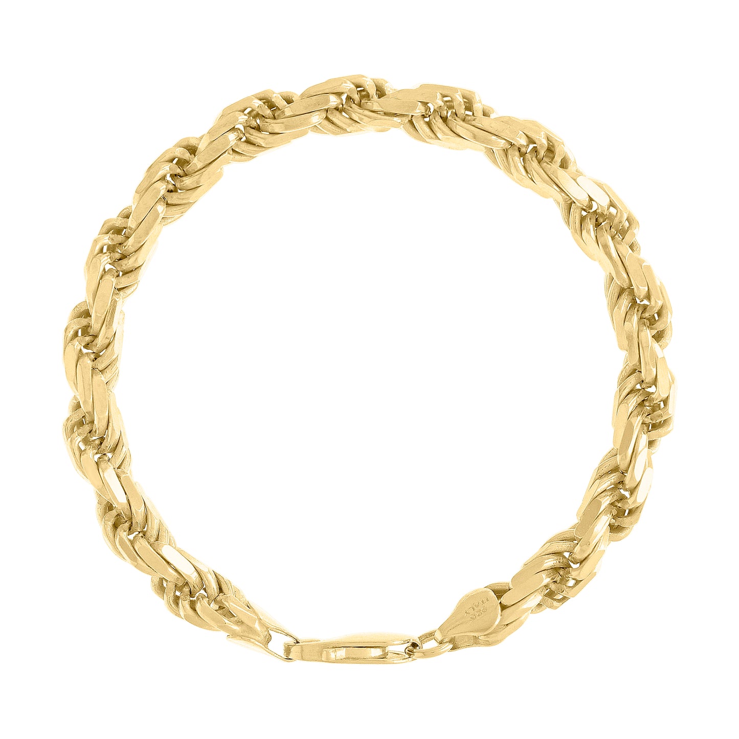 925 Silver Solid Rope Chain 7mm
