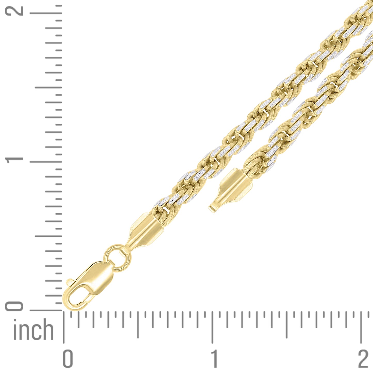 925 Silver Solid Rope Chain 4mm