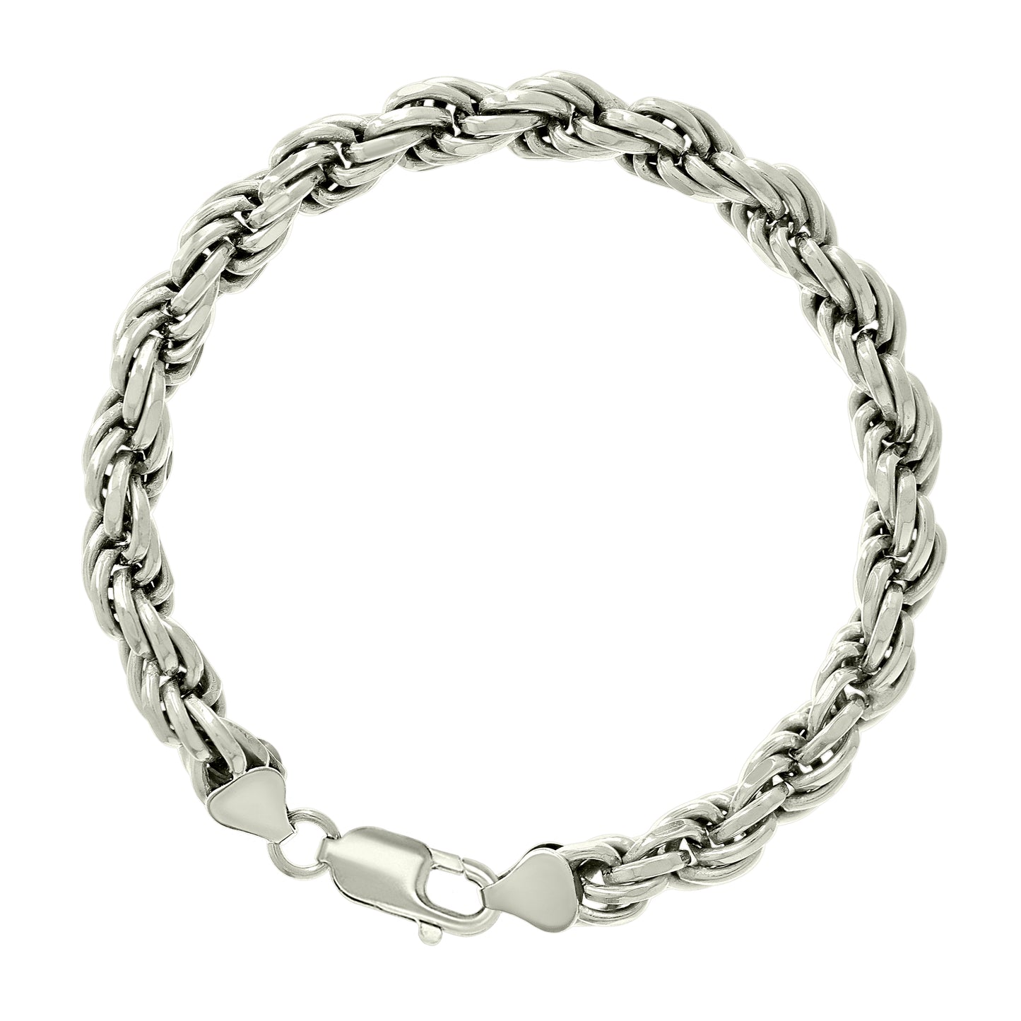 925 Silver Solid Rope Chain 7mm