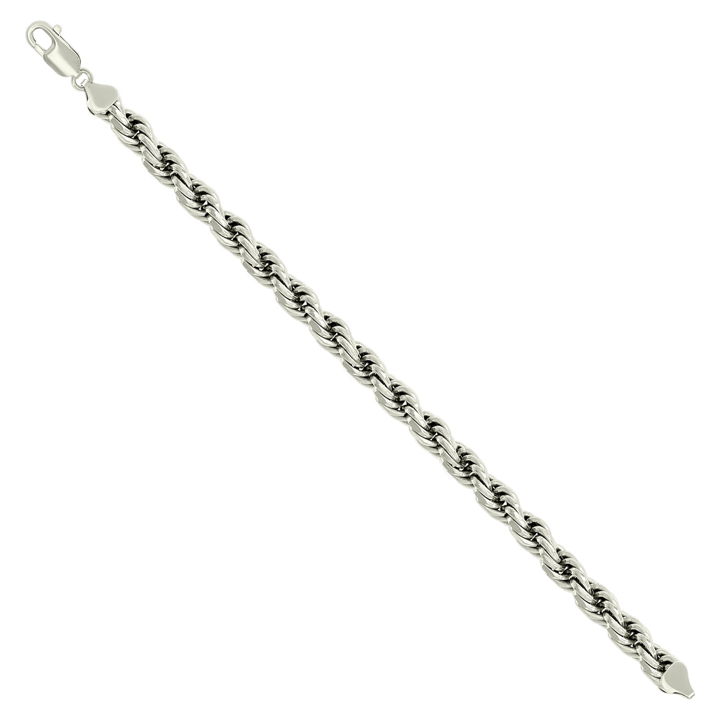 925 Silver Solid Rope Chain 7mm