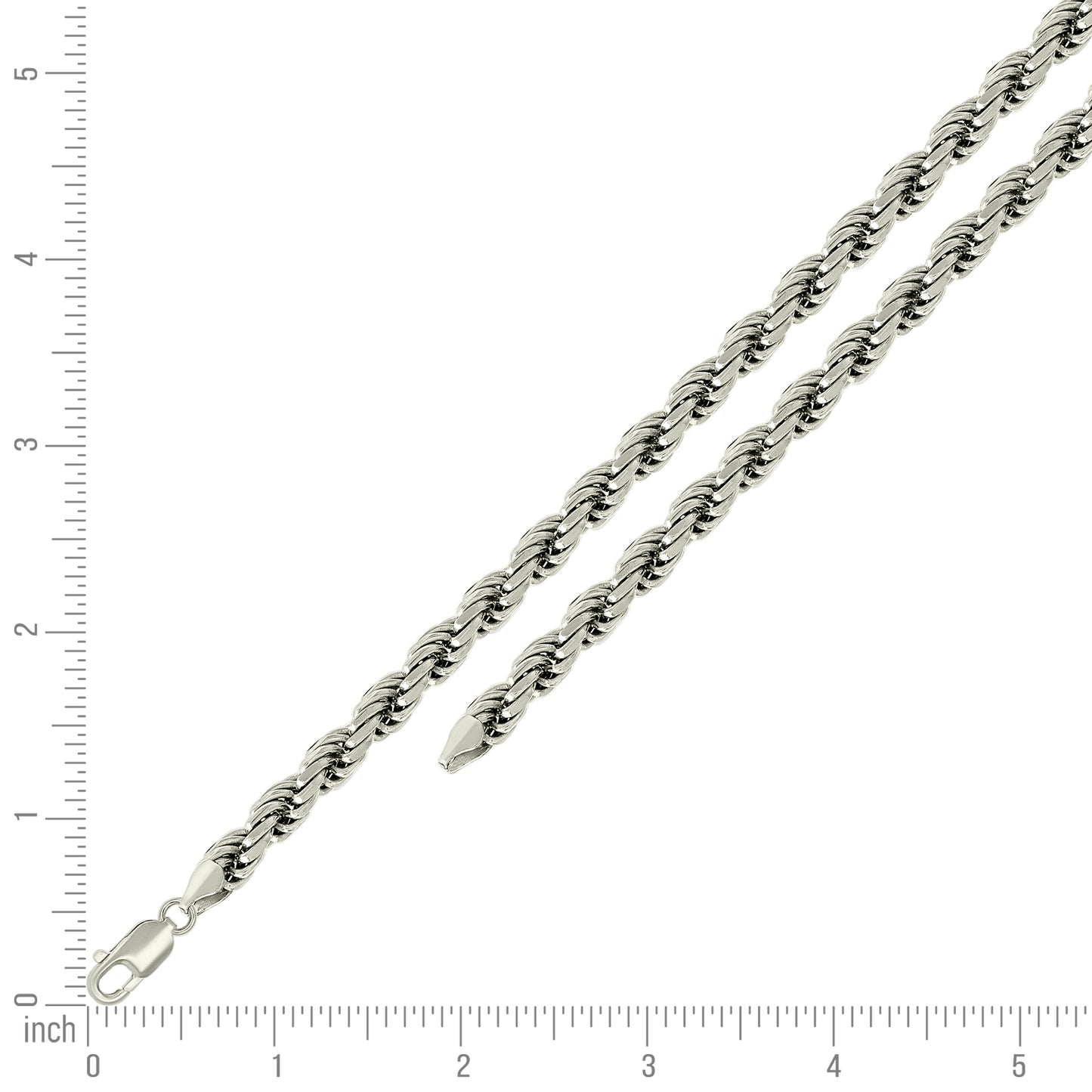 925 Silver Solid Rope Chain 7mm