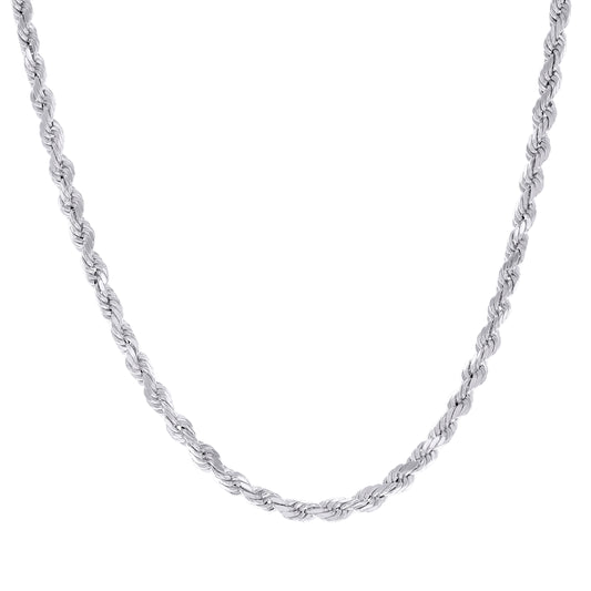 925 Silver Hollow Rope Chain 3mm