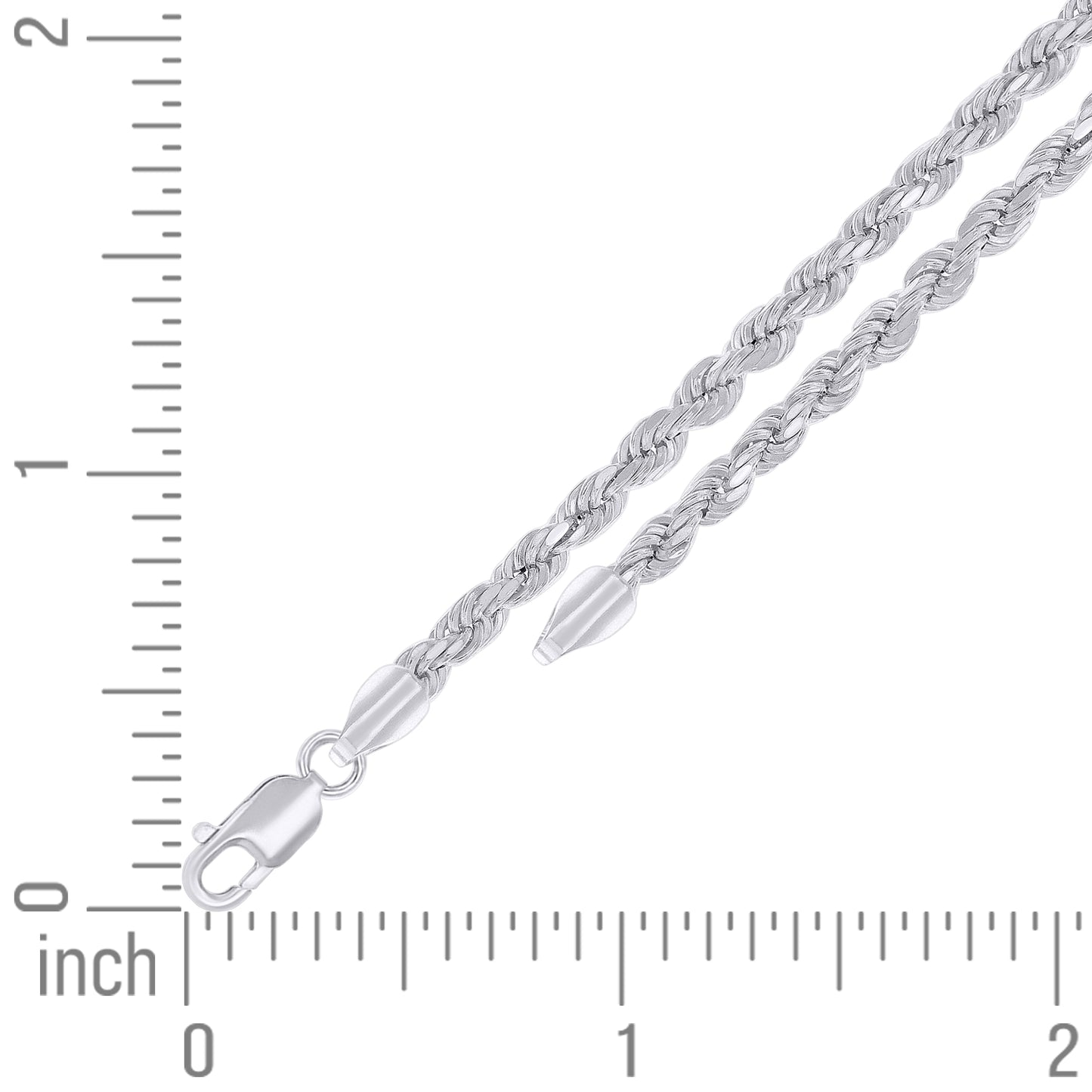 925 Silver Hollow Rope Chain 3.5mm
