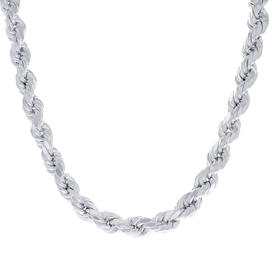 925 Silver Hollow Rope Chain 8.2mm