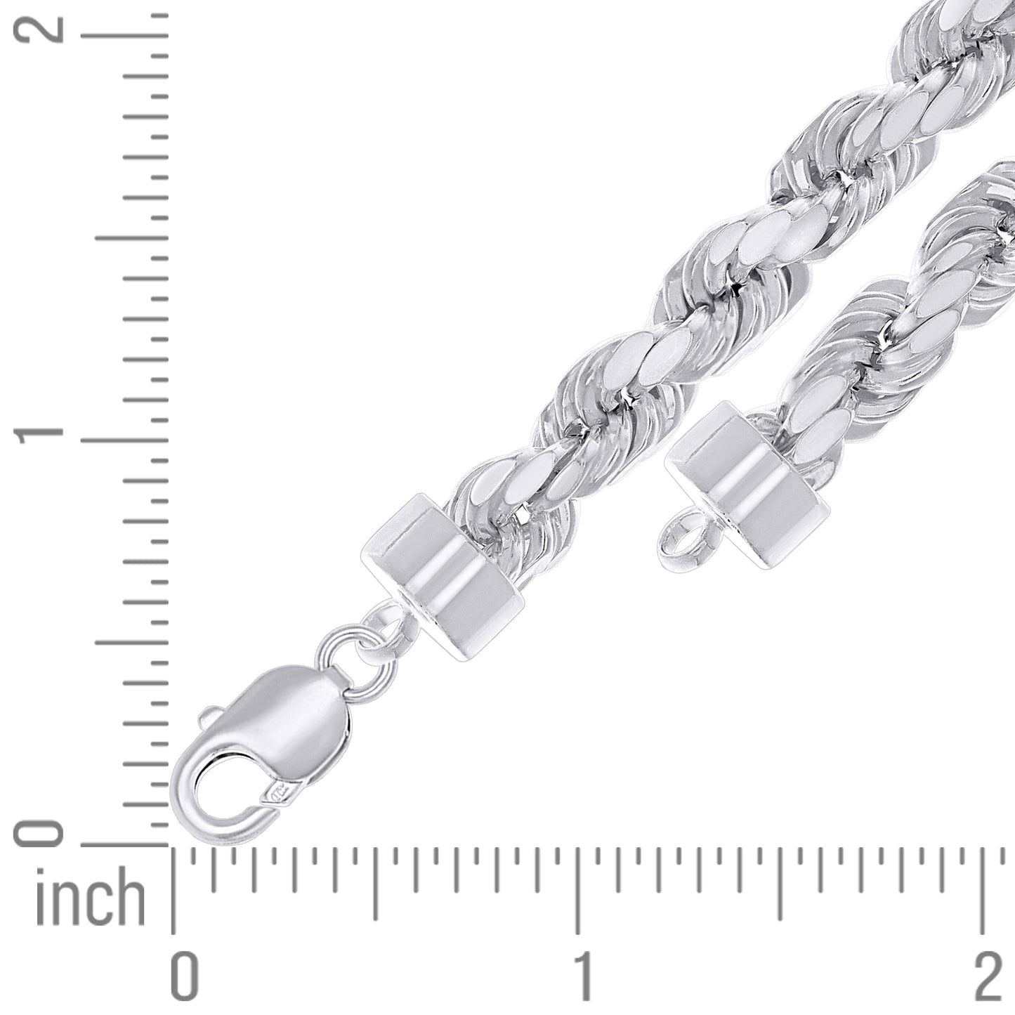 925 Silver Hollow Rope Chain 8.2mm