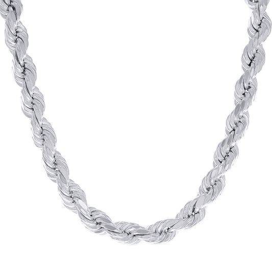 925 Silver Hollow Rope Chain 10mm