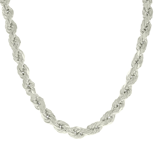 925 Silver Hollow Rope Chain 7.5mm