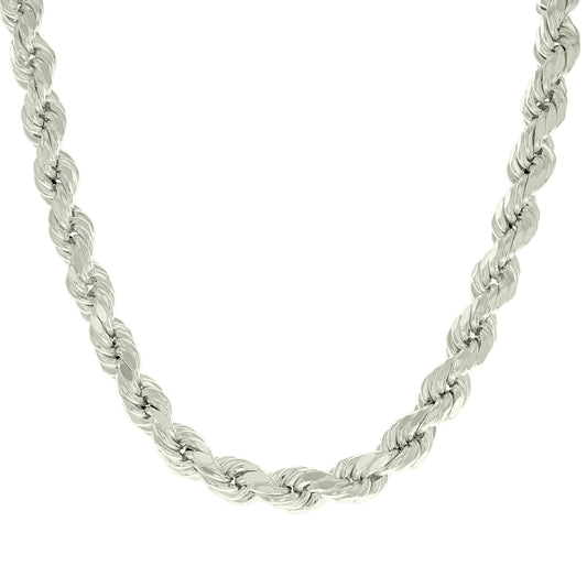 925 Silver Hollow Rope Chain 8.2mm