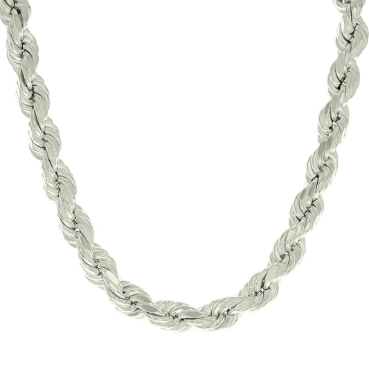 925 Silver Hollow Rope Chain 10mm