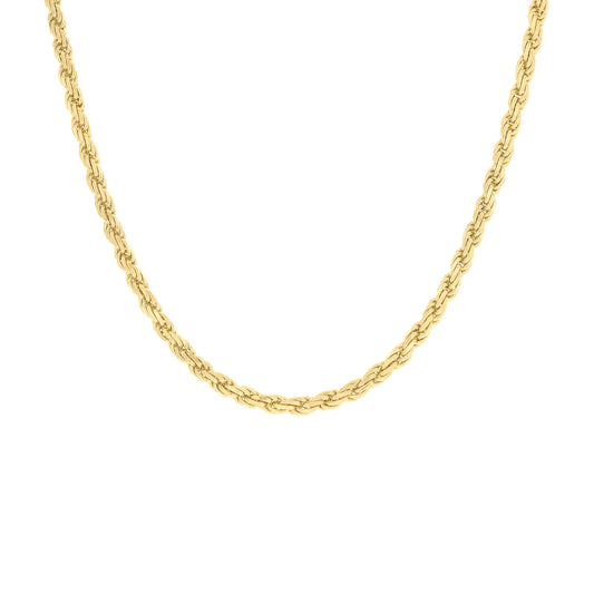 925 Silver Hollow Rope Chain 3mm