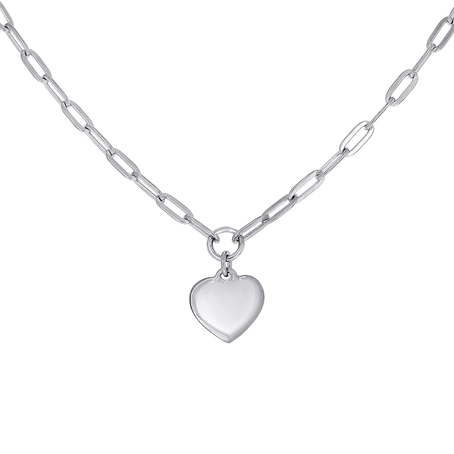 925 Sterling Silver Heart Necklace