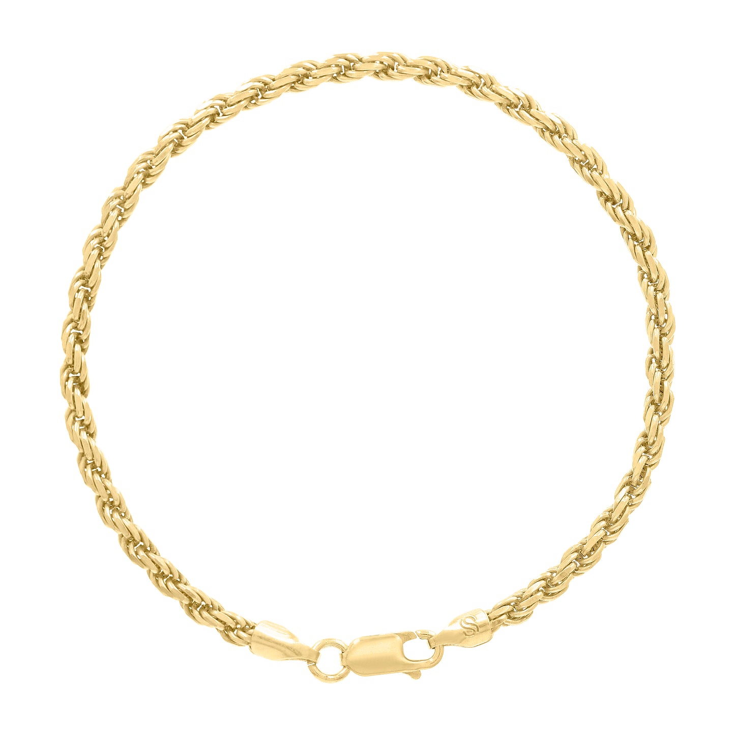 925 Silver Hollow Rope Chain 3.5mm