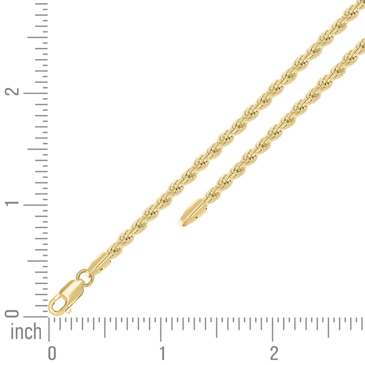 925 Silver Hollow Rope Chain 3.5mm