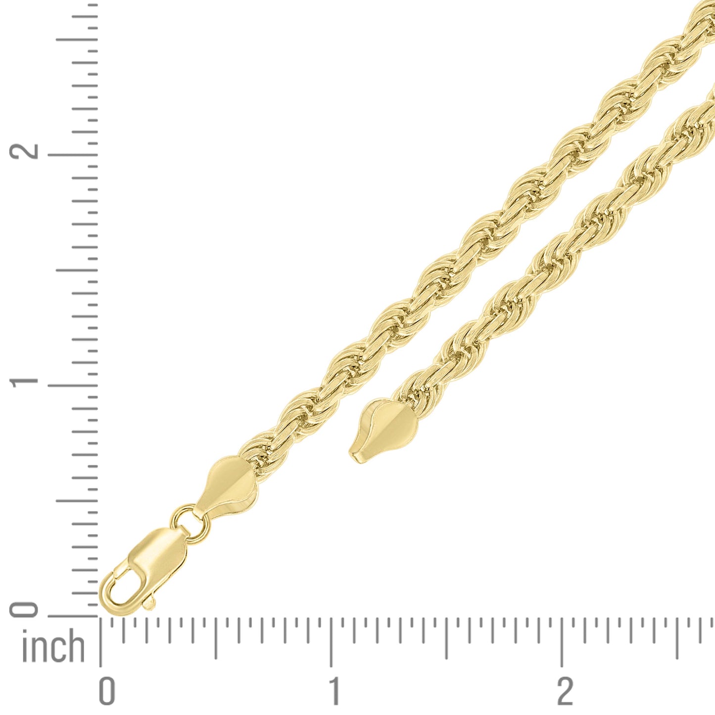 925 Silver Hollow Rope Chain 4.8mm