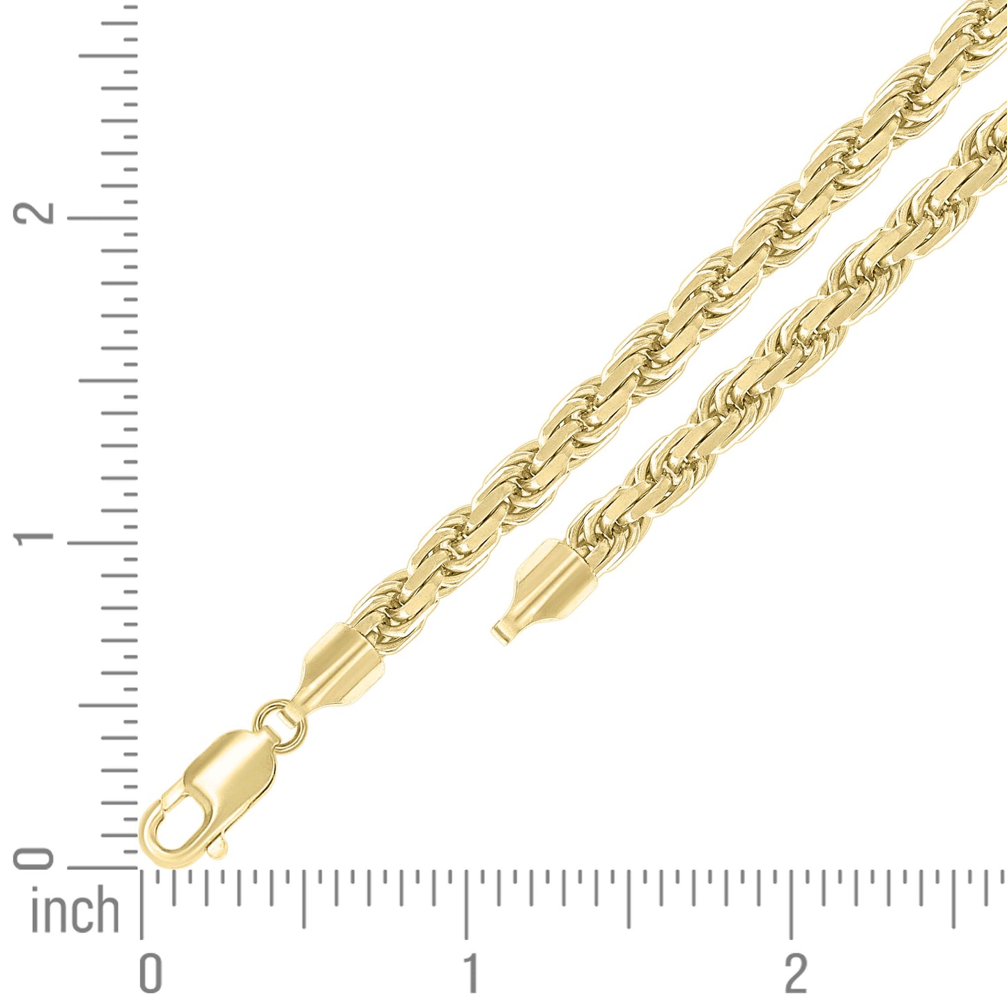 925 Silver Hollow Rope Chain 5.3mm