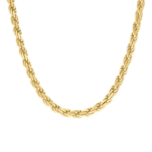 925 Silver Hollow Rope Chain 7.5mm