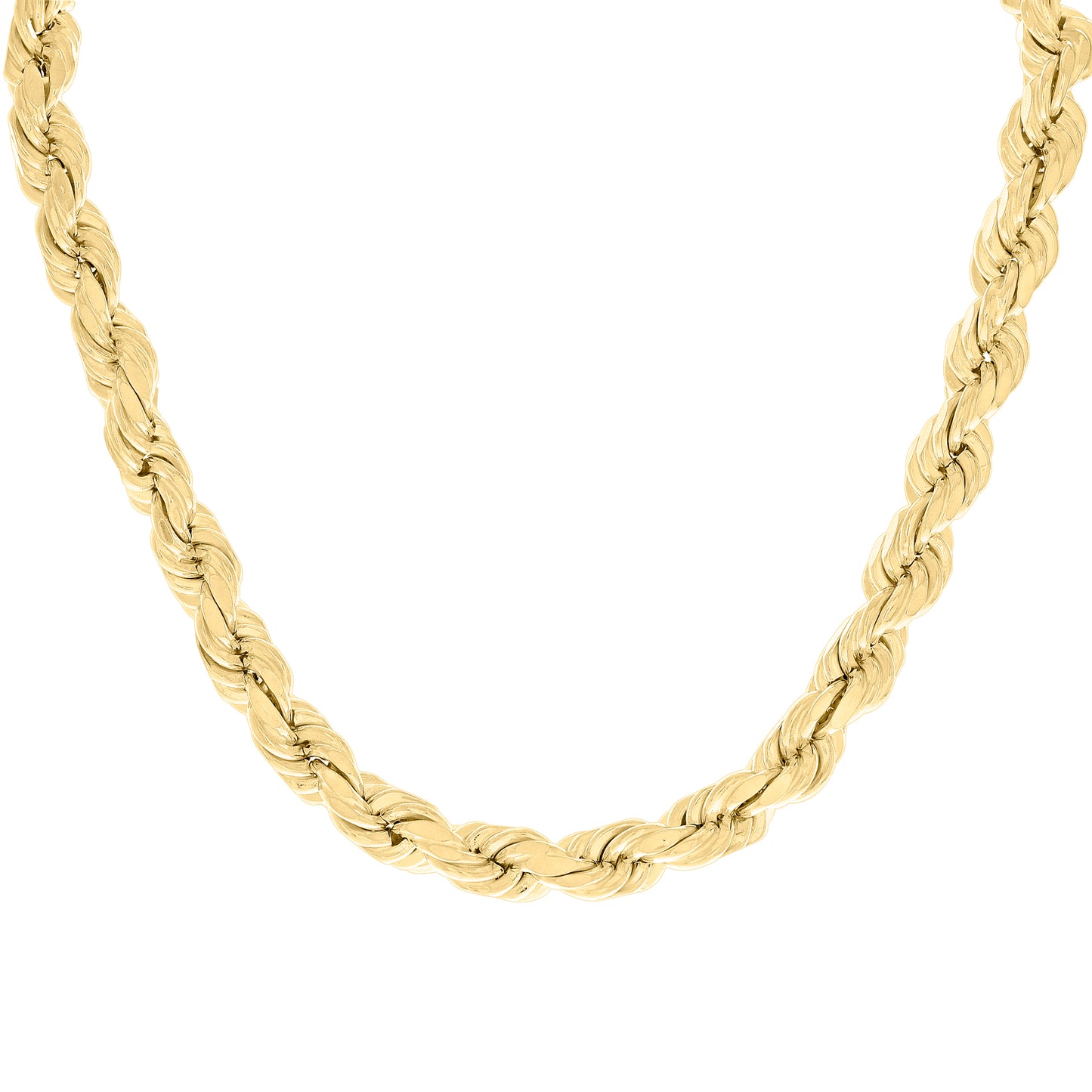 925 Silver Hollow Rope Chain 10mm