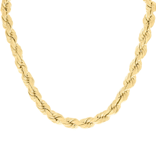 925 Silver Hollow Rope Chain 10mm