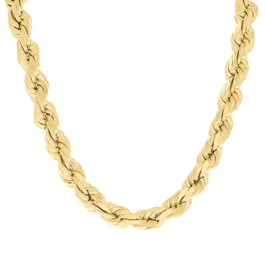 925 Silver Hollow Rope Chain 11mm