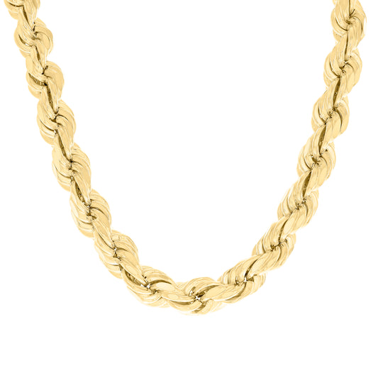 925 Silver Hollow Rope Chain 12mm