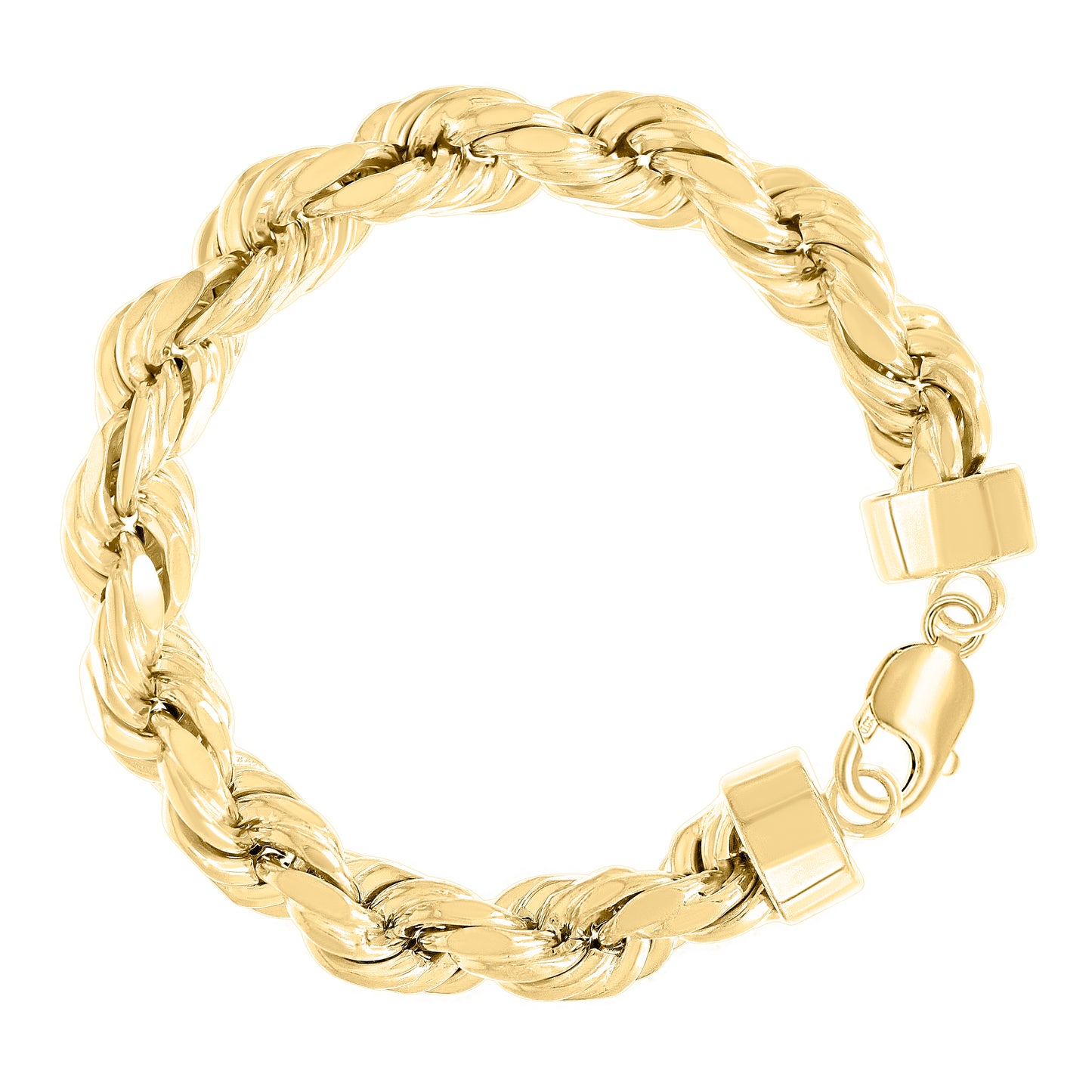 925 Silver Hollow Rope Chain 12mm