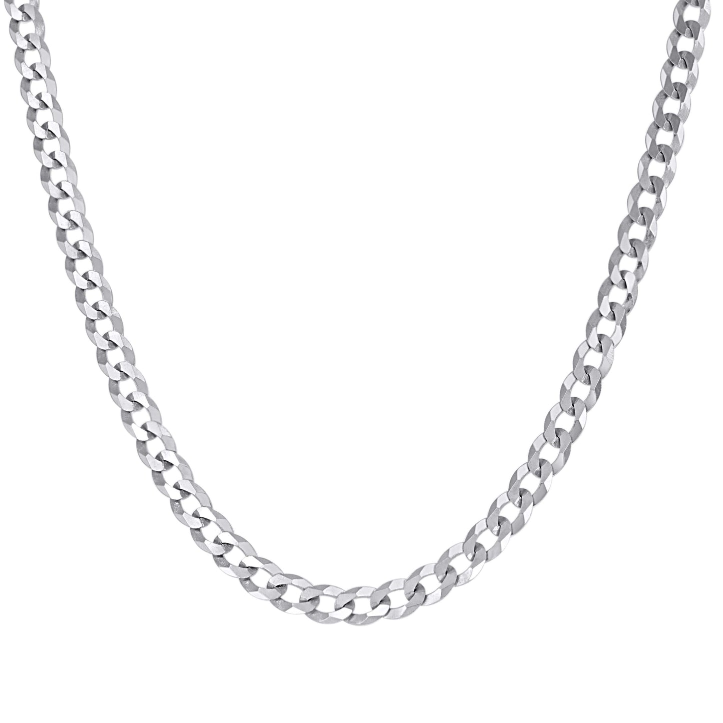 925 Silver Solid Super Flat Cuban Chain 4.7mm