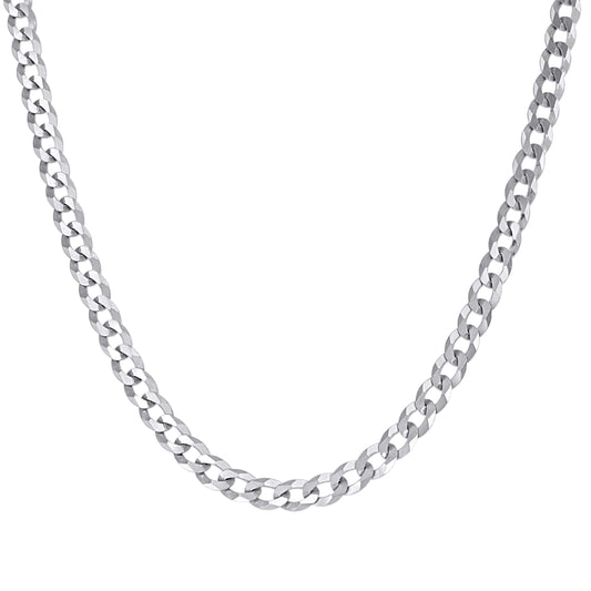 925 Silver Solid Super Flat Cuban Chain 4.7mm