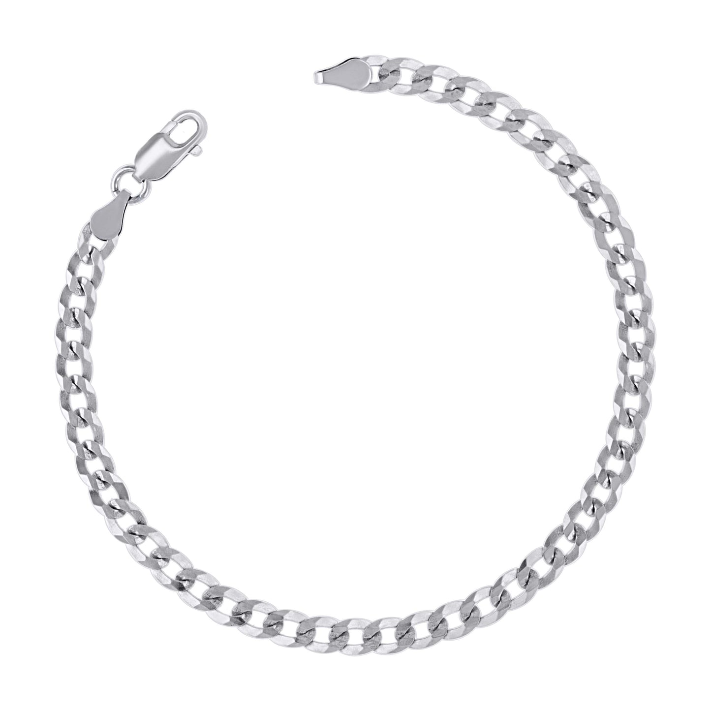 925 Silver Solid Super Flat Cuban Chain 4.7mm