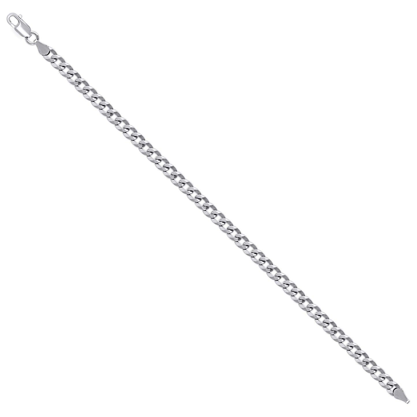 925 Silver Solid Super Flat Cuban Chain 4.7mm