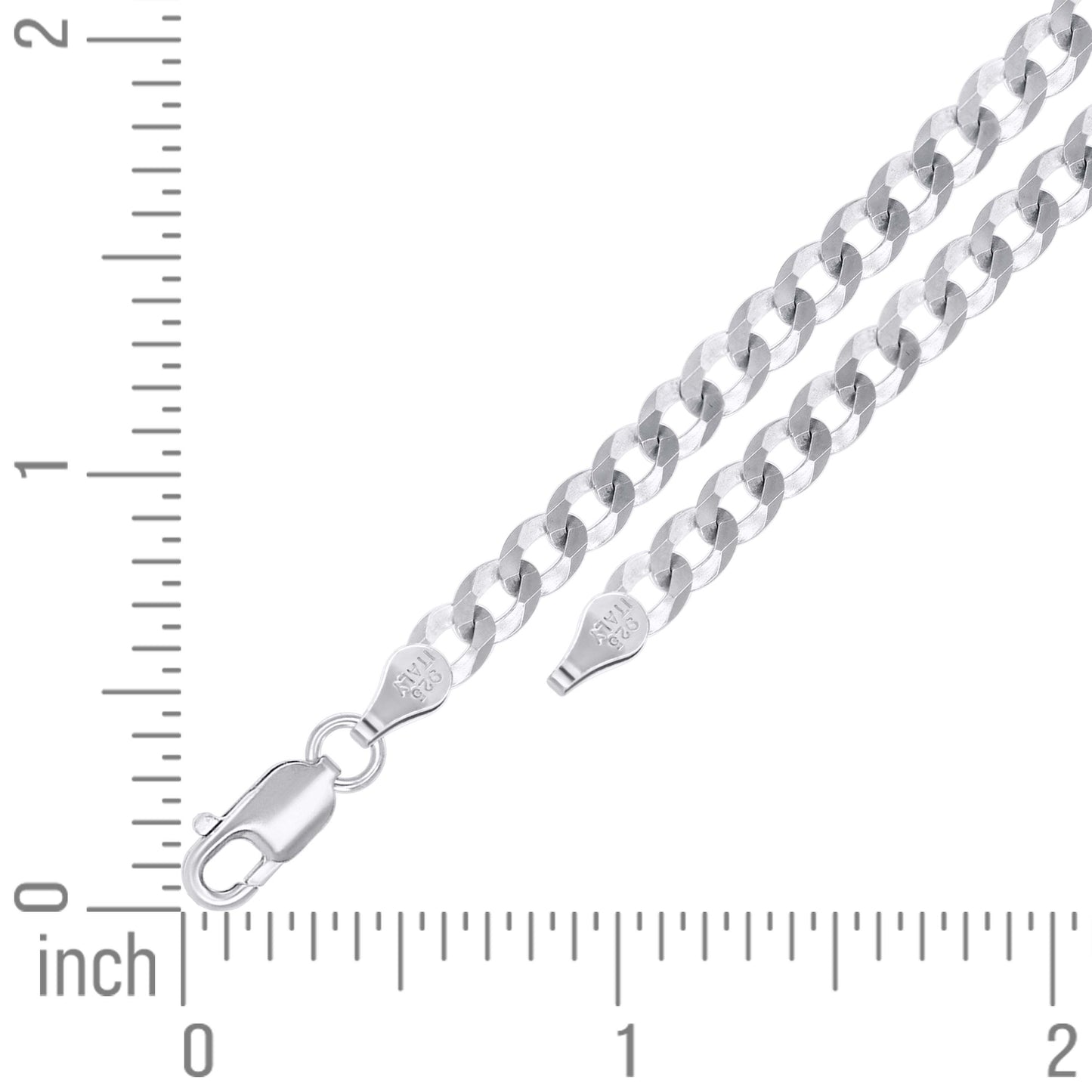 925 Silver Solid Super Flat Cuban Chain 4.7mm