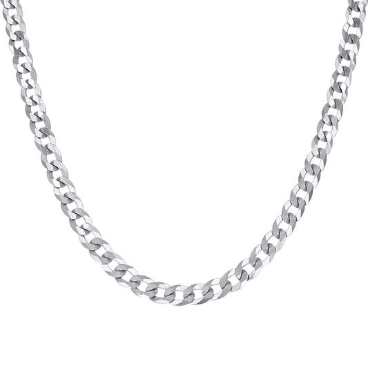 925 Silver Solid Super Flat Cuban Chain 5.2mm