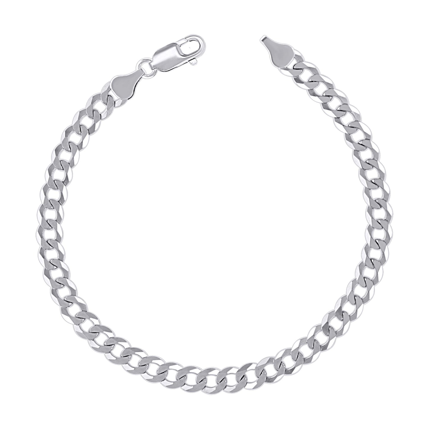 925 Silver Solid Super Flat Cuban Chain 6mm