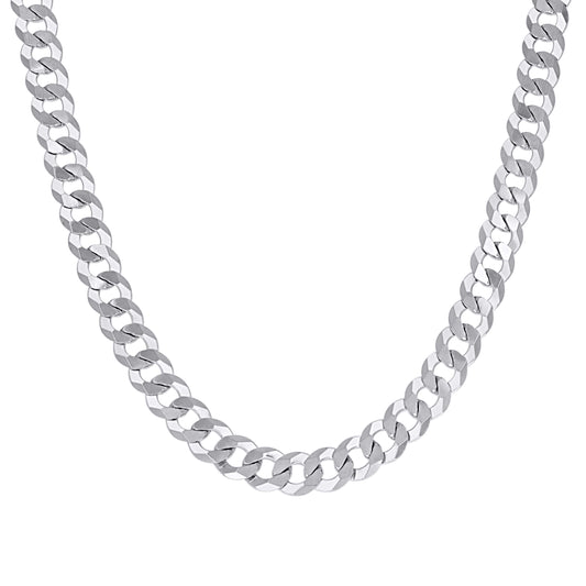 925 Silver Solid Super Flat Cuban Chain 7.8mm