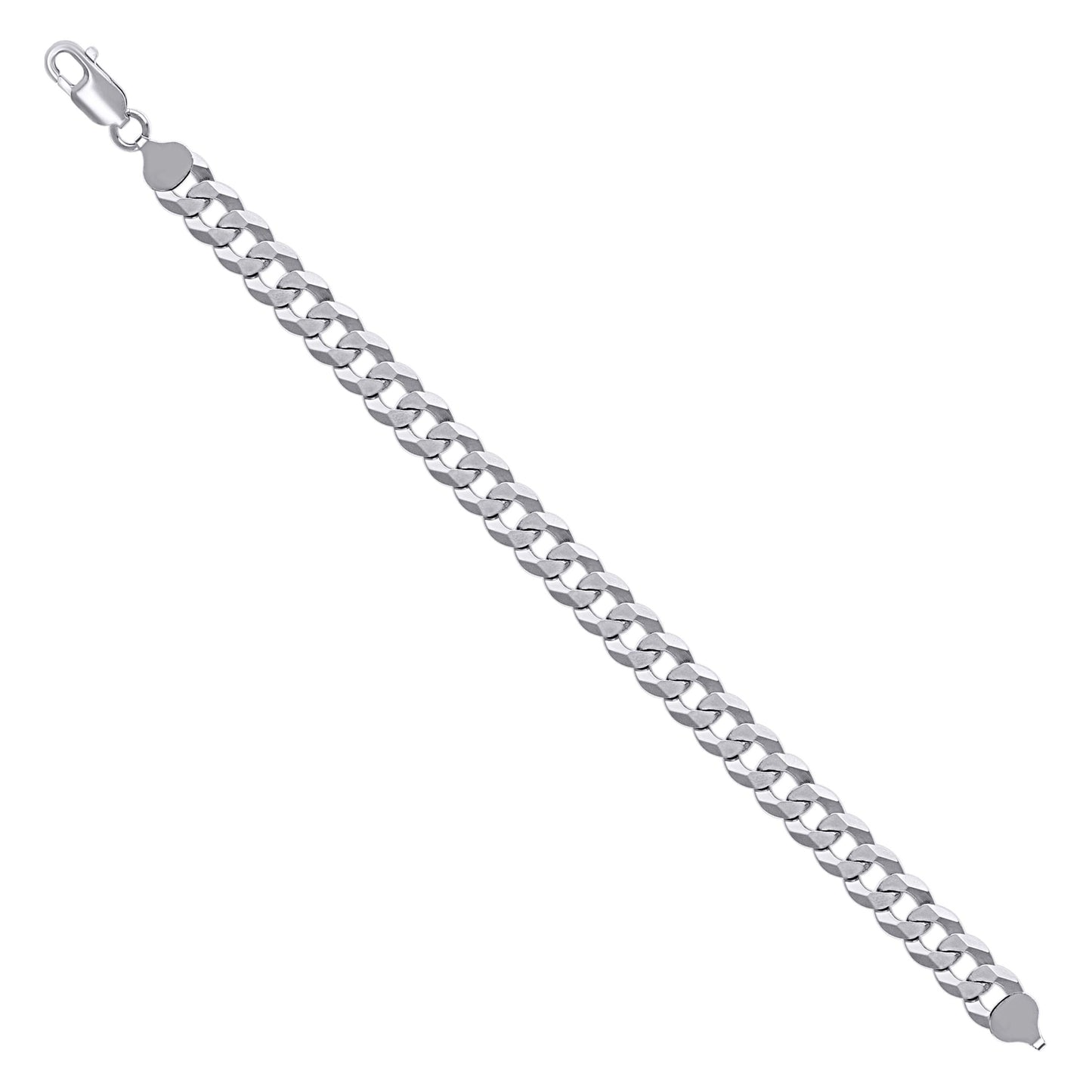 925 Silver Solid Super Flat Cuban Chain 8.6mm